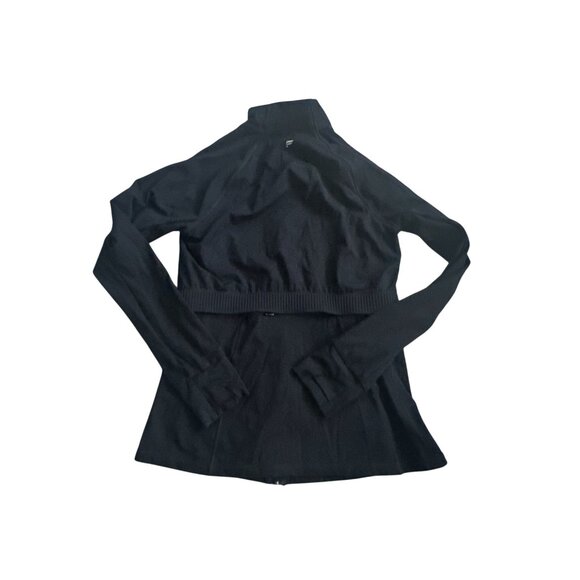 FABLETICS Black Zip Track Jacket Size Medium - Picture 2 of 6
